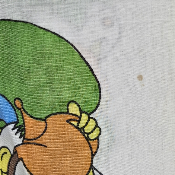 VTG Disney Alice in Wonderland Bambi Robin Hood Mickey Twin Flat Sheet 59.5"x89" - Picture 15 of 16